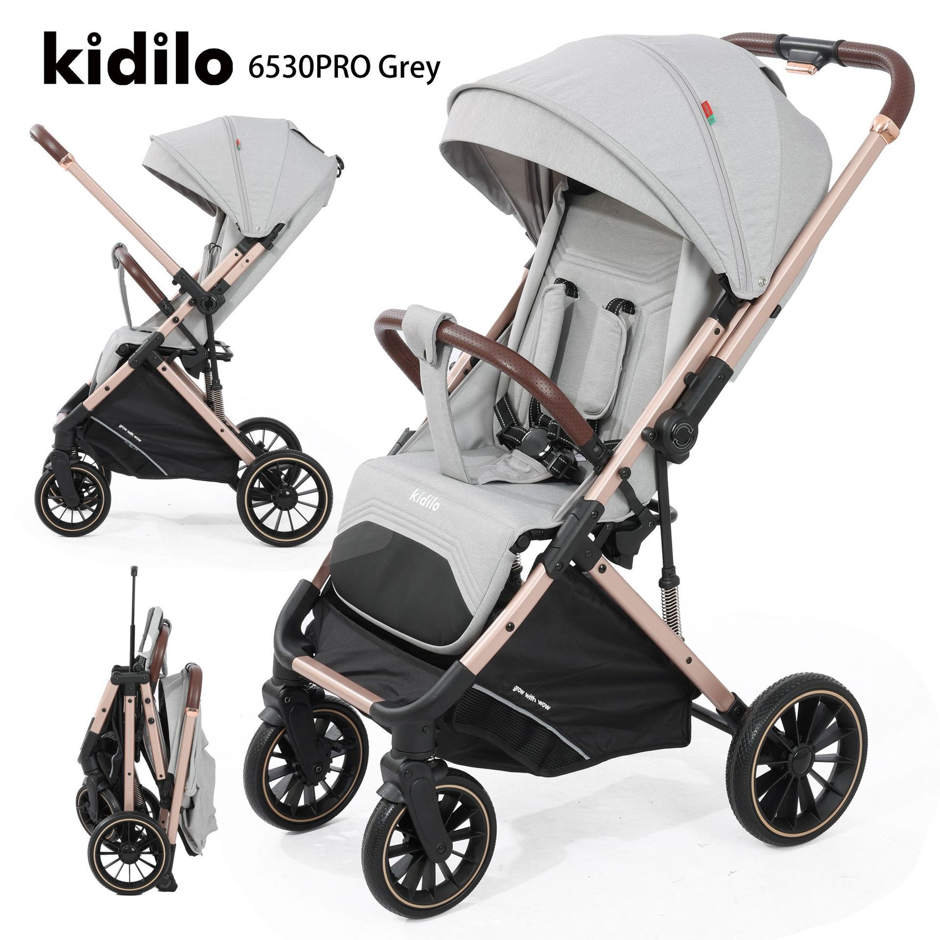 Coche Kidilo 6530 Pro Luxury: Sistema 3 en 1 Versátil y Ultraligero