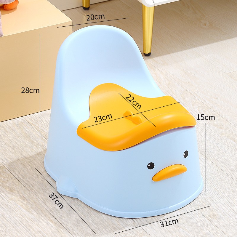 Baño de Entrenamiento Patito Feliz | Potty Infantil Ergonómica con Tapa y Recipiente Desmontable 3