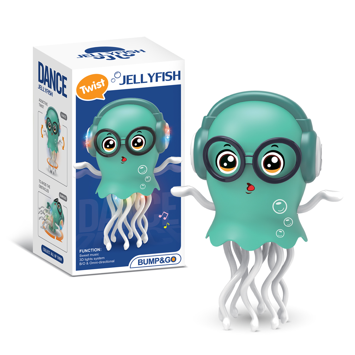 Juguete Pulpo Bailarín con Luces LED y Música  8
