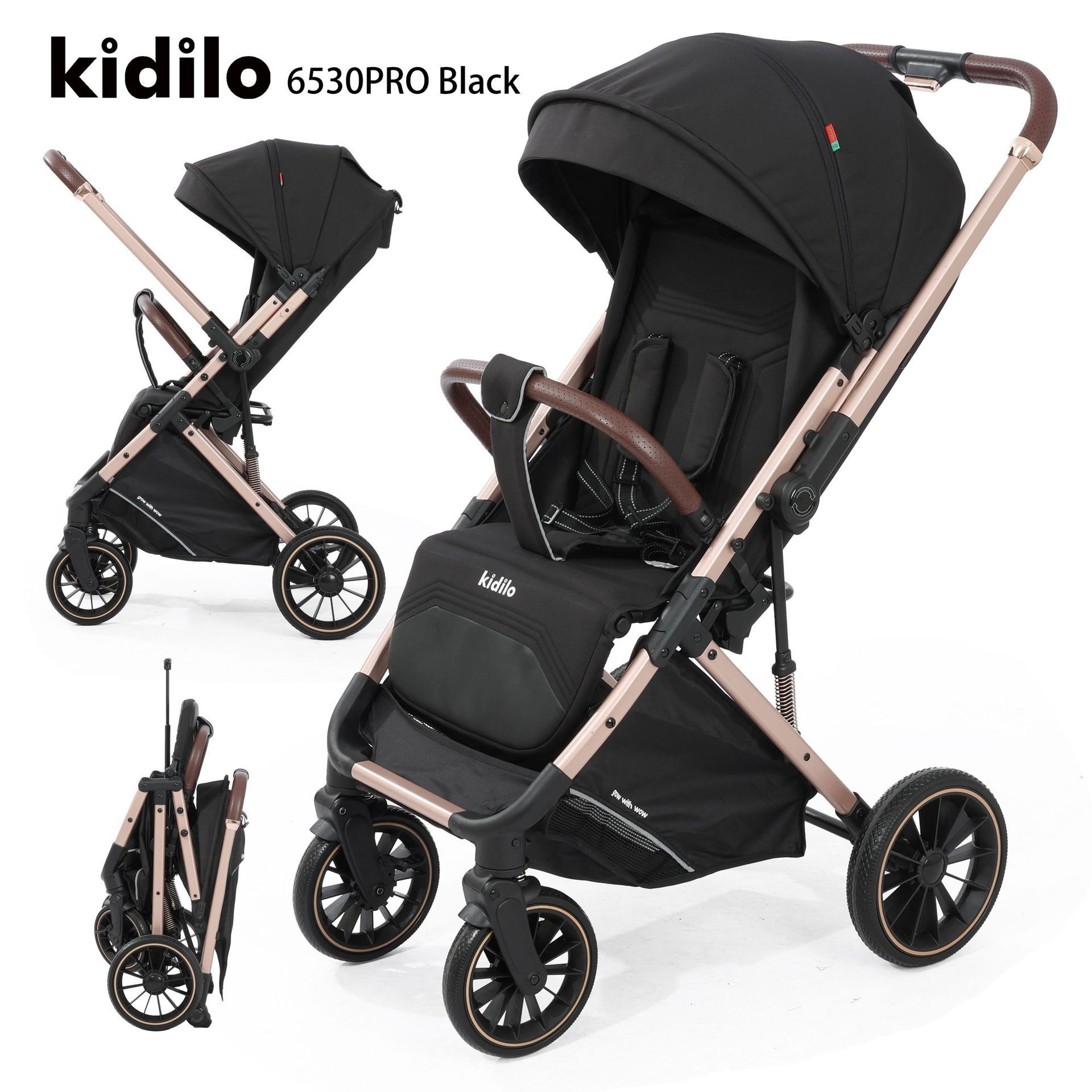 Coche Kidilo 6530 Pro Luxury: Sistema 3 en 1 Versátil y Ultraligero 2