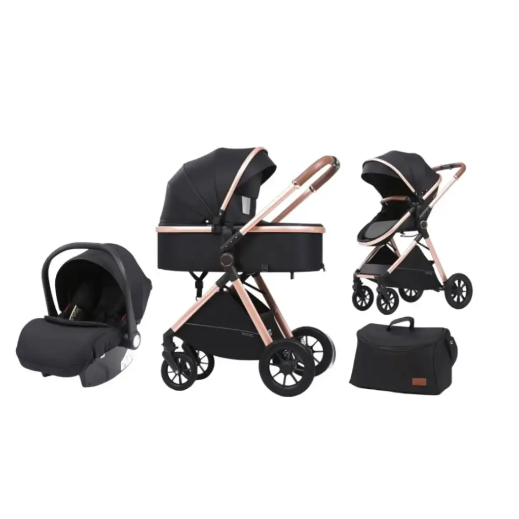 Coche Kidilo V8G+C Pro Series 3 en 1: Sistema de Viaje Aerodinámico y Ultra Confort